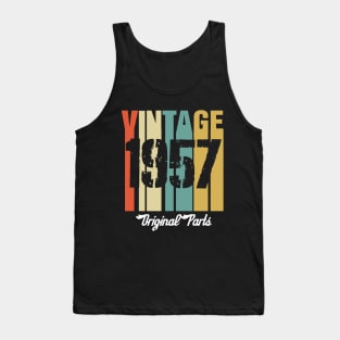 Vintage 1957 Original Parts Retro Vintage Birthday Gifts 63s Tank Top